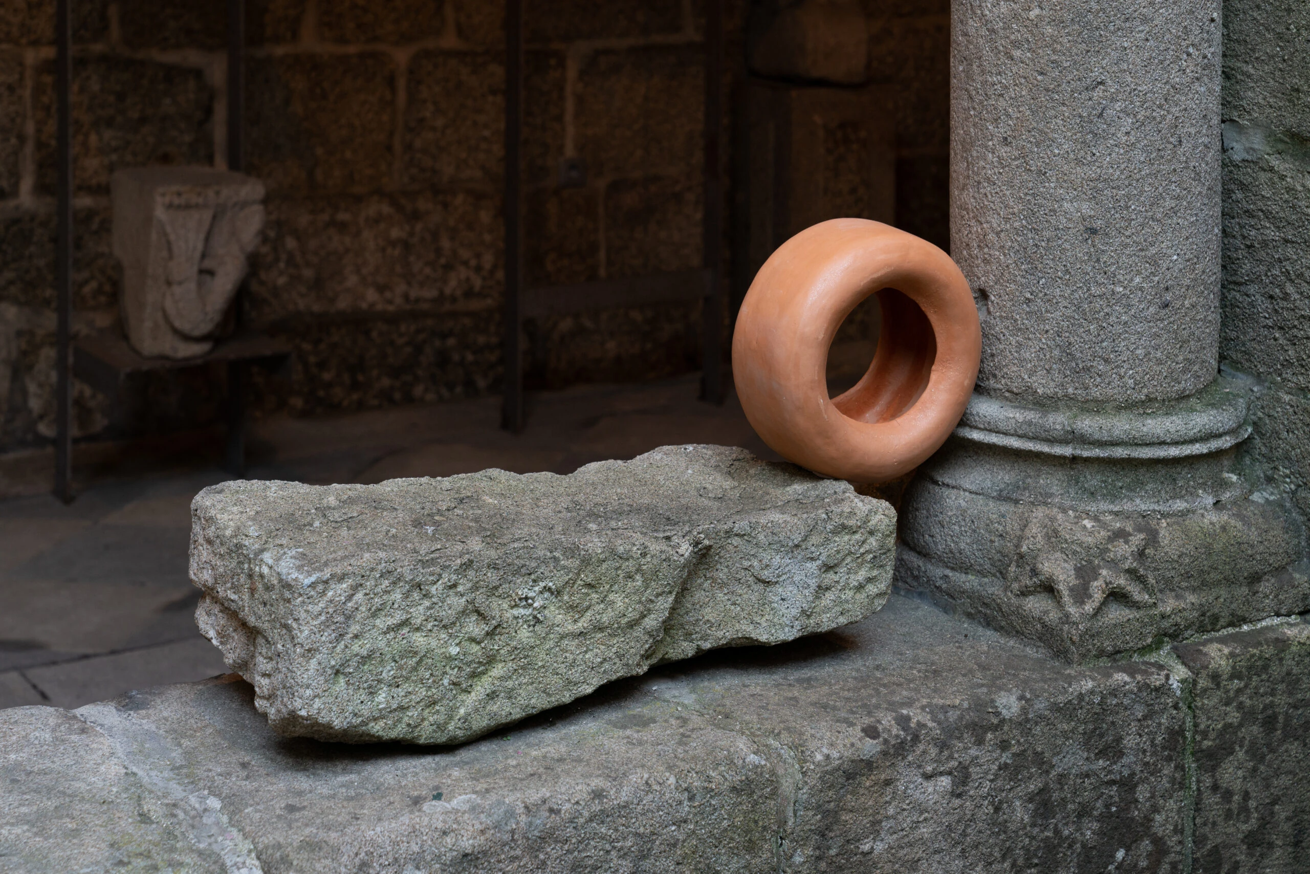 Tyred, 2023 Ceramics, 26x26x13 cm
