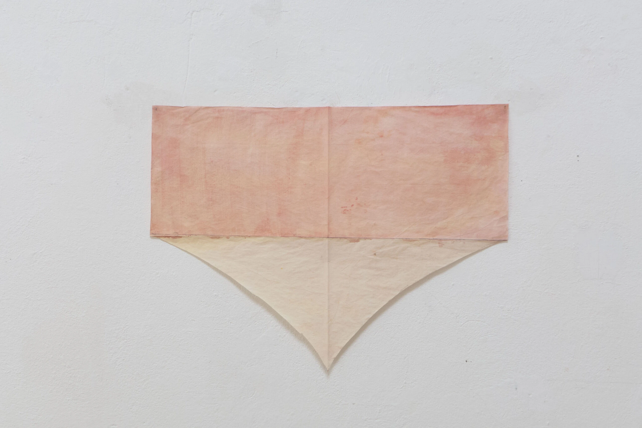 Untitled, 2018 painted parchement paper, graphite 33x20x11cm